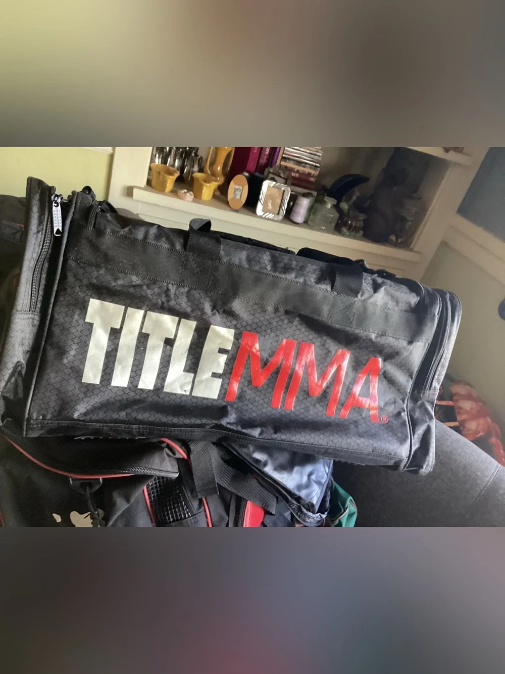 Title MMA Black  with white red letters